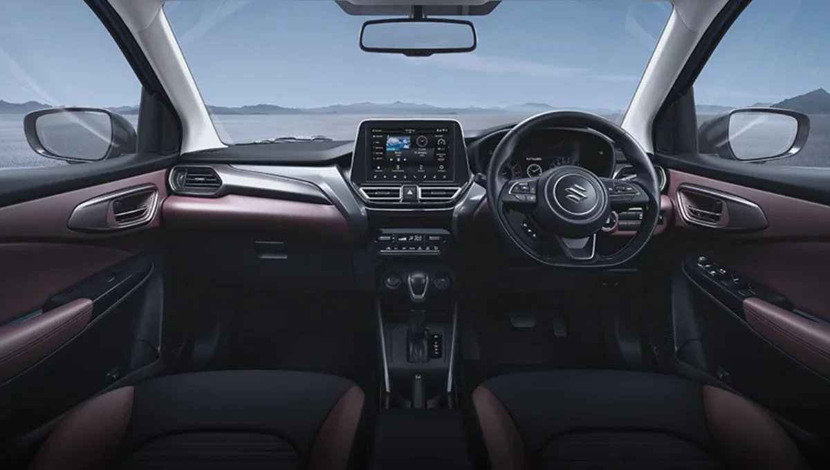 the interior of a car