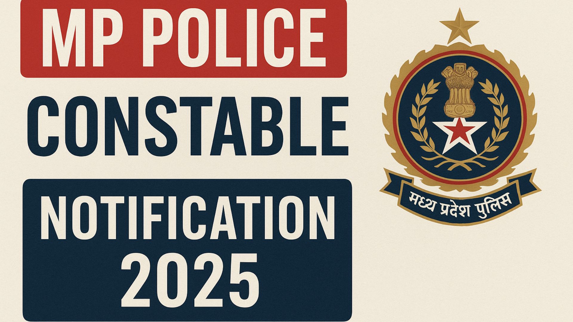 MP Police Constable Notification 2025