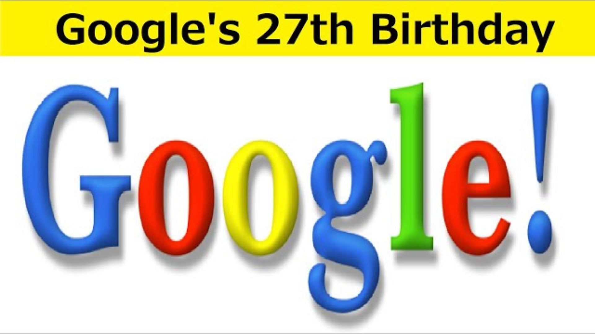 Google’s 27th Birthday